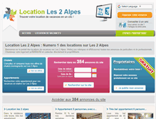 Tablet Screenshot of location-2-alpes.fr